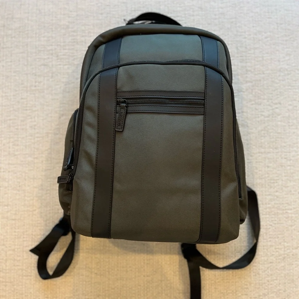 Bonobos Ballistic Nylon Laptop Backpack Olive Green NWT GHB7160B $350